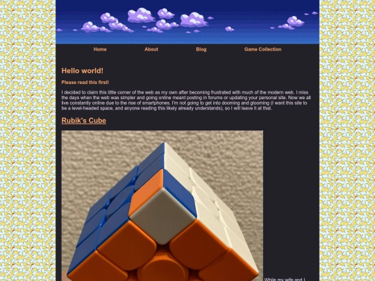 blog screenshot