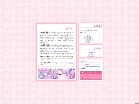 updates screenshot