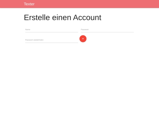 texter/createacc screenshot