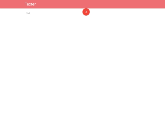 texter/search screenshot