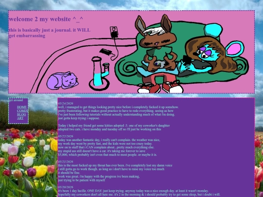 blog screenshot