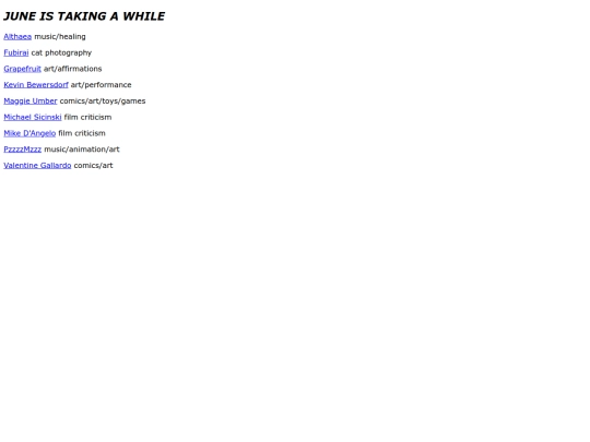 links screenshot