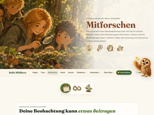 Mitforschen screenshot
