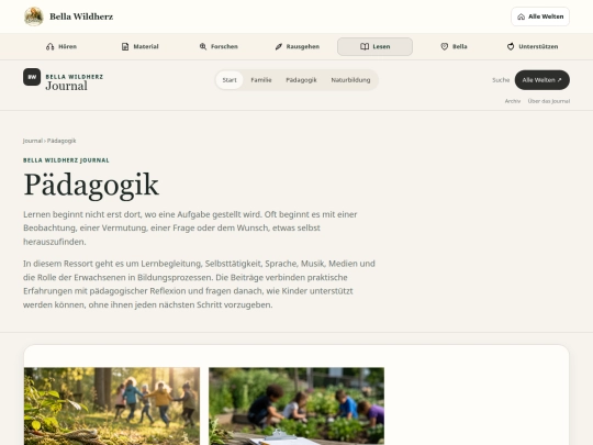 Parallelwelt/Journal/ressort/paedagogik screenshot
