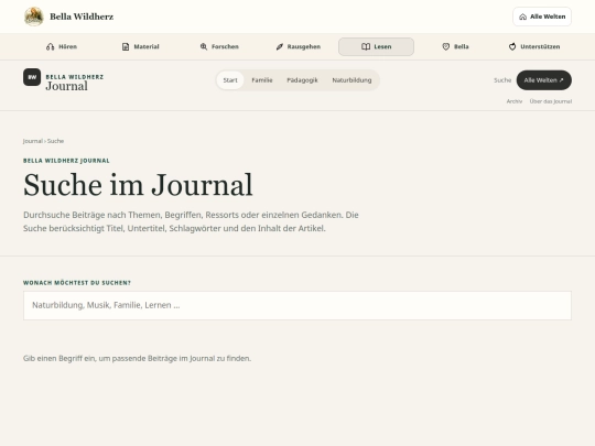 Parallelwelt/Journal/suche screenshot