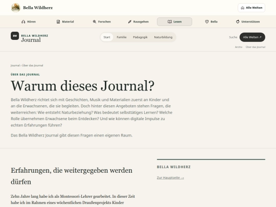 Parallelwelt/Journal/ueber screenshot