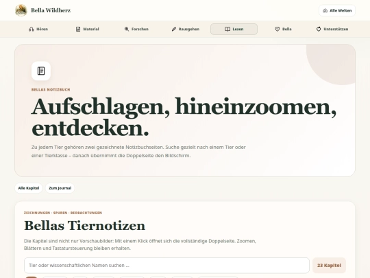 Parallelwelt/Notizbuch screenshot