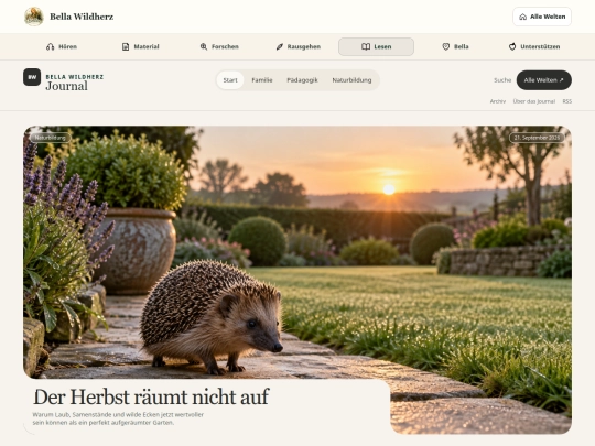 Parallelwelt/journal screenshot