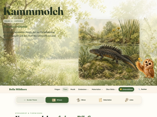 Tiere/kammmolch screenshot