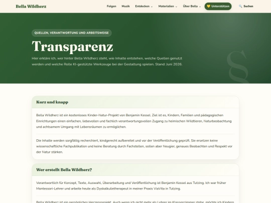 Transparenz screenshot