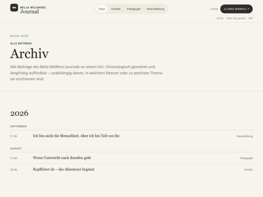 journal/archiv screenshot