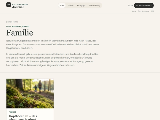 journal/ressort/familie screenshot