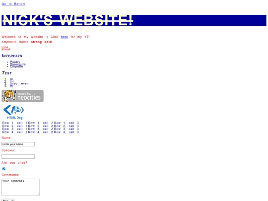 test screenshot