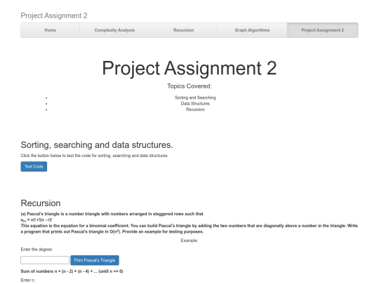 Project Assignment 2 screenshot