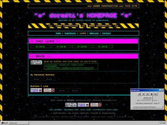 links screenshot