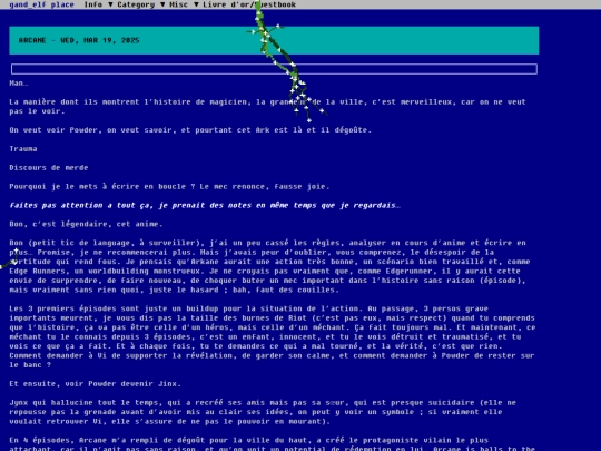post/arcane screenshot