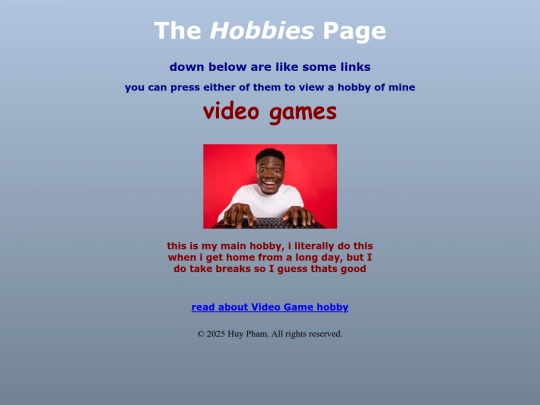 hobby screenshot
