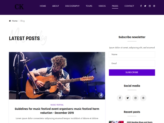 blog screenshot