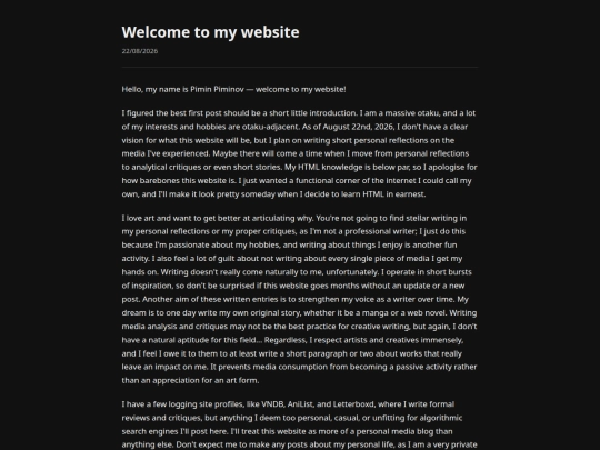 welcome-to-my-website screenshot