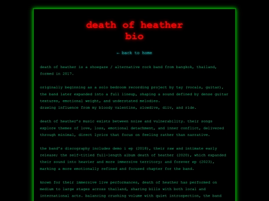 bio screenshot