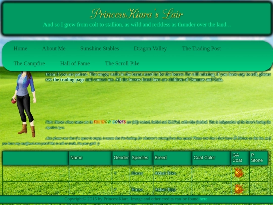 lists/howrse screenshot