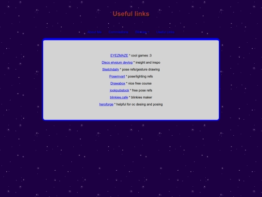 links screenshot