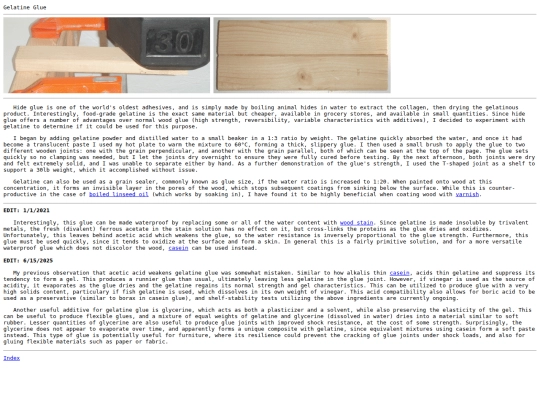 gelatine screenshot