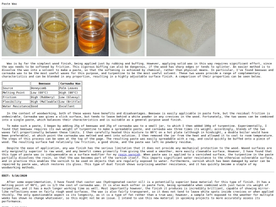 pastewax screenshot