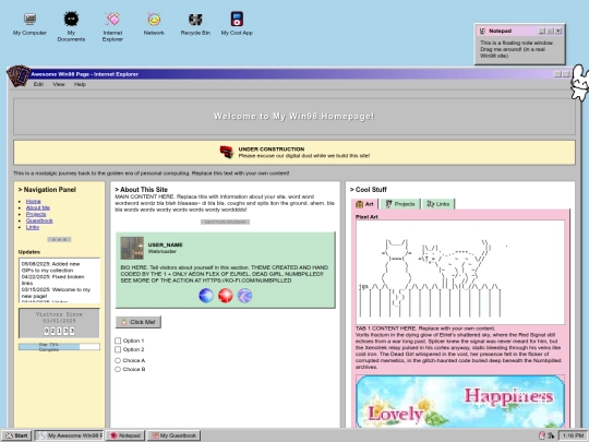 index screenshot