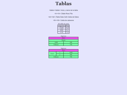 tablas screenshot