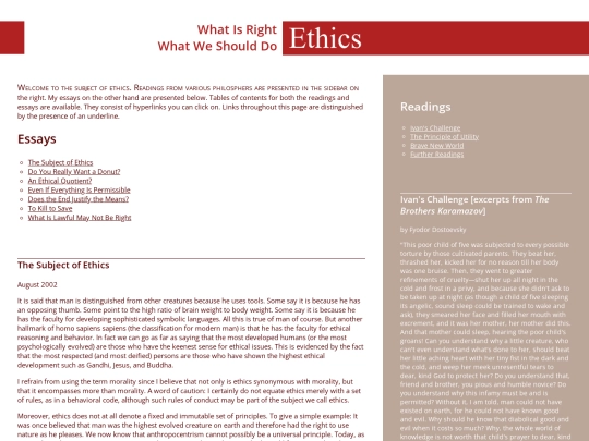 philosophy/ethics screenshot