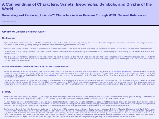 unicode/UCG205 screenshot