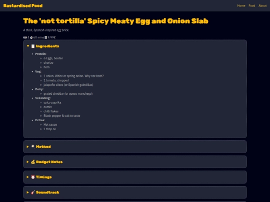 food/not-tortilla screenshot