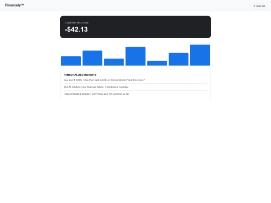 pages/financely screenshot