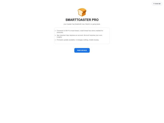 pages/smarttoaster screenshot