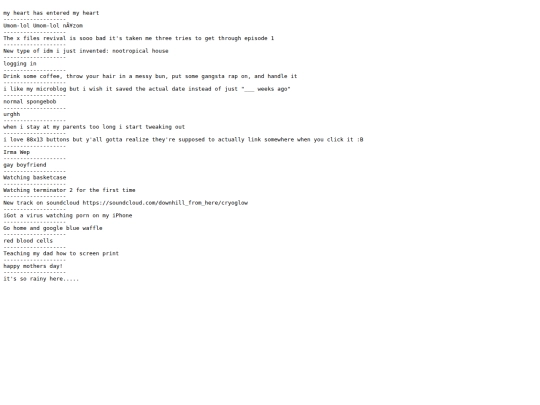 microblog screenshot