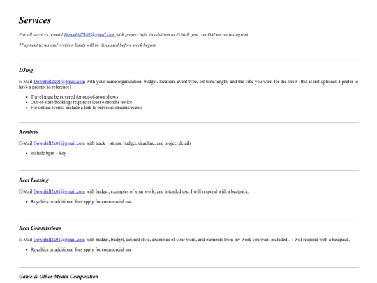 services screenshot
