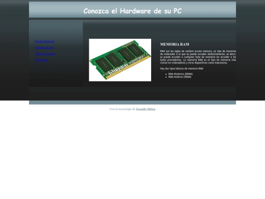 Memoria Ram screenshot