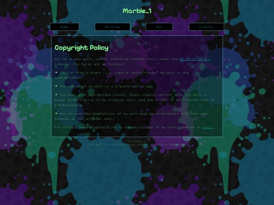 copyright screenshot