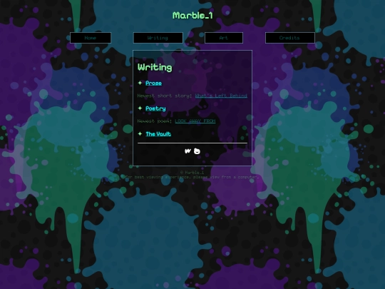 writing screenshot