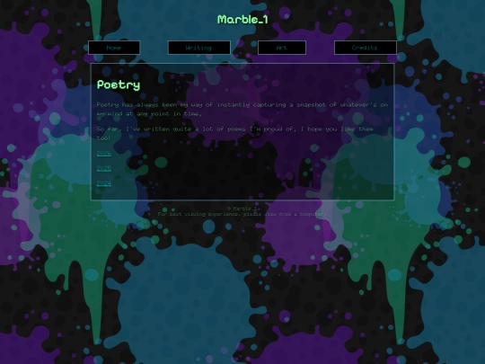 writing/poetry screenshot
