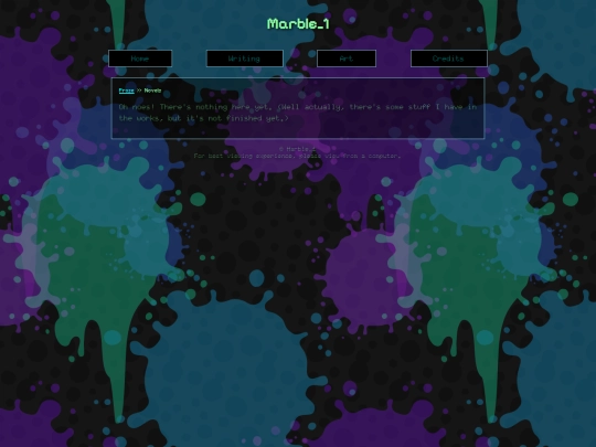 writing/prose/novels screenshot