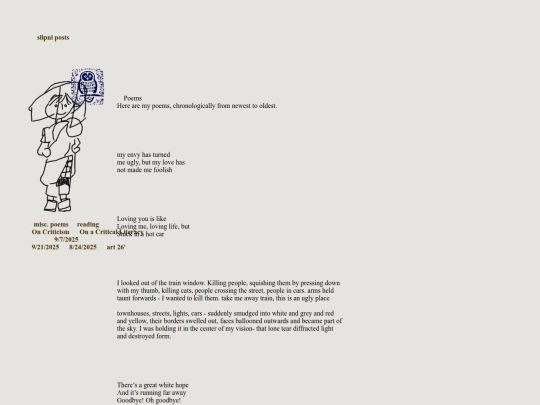 Poetry screenshot