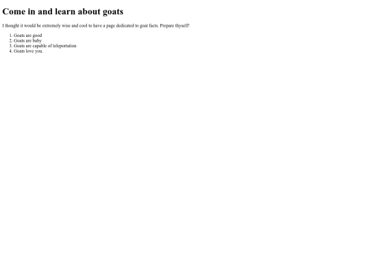 goatfacts screenshot