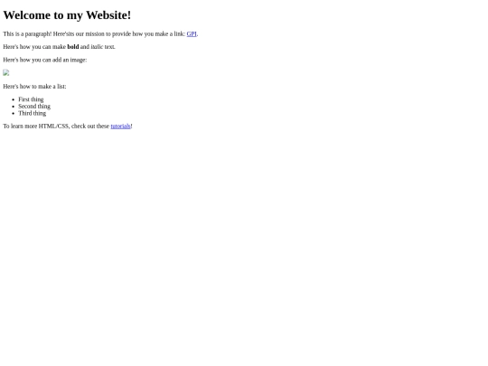 index screenshot