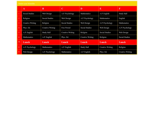 Beautification/schedule screenshot