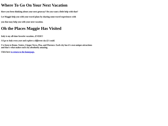 news/vacations2 screenshot