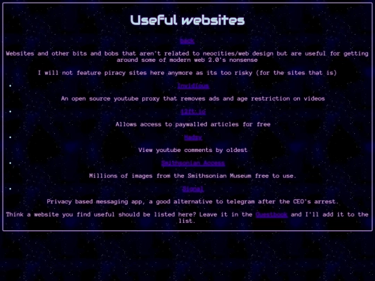 websites screenshot