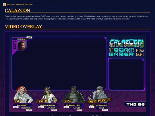 hadrian/projects/calazcon screenshot