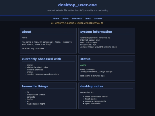 index screenshot
